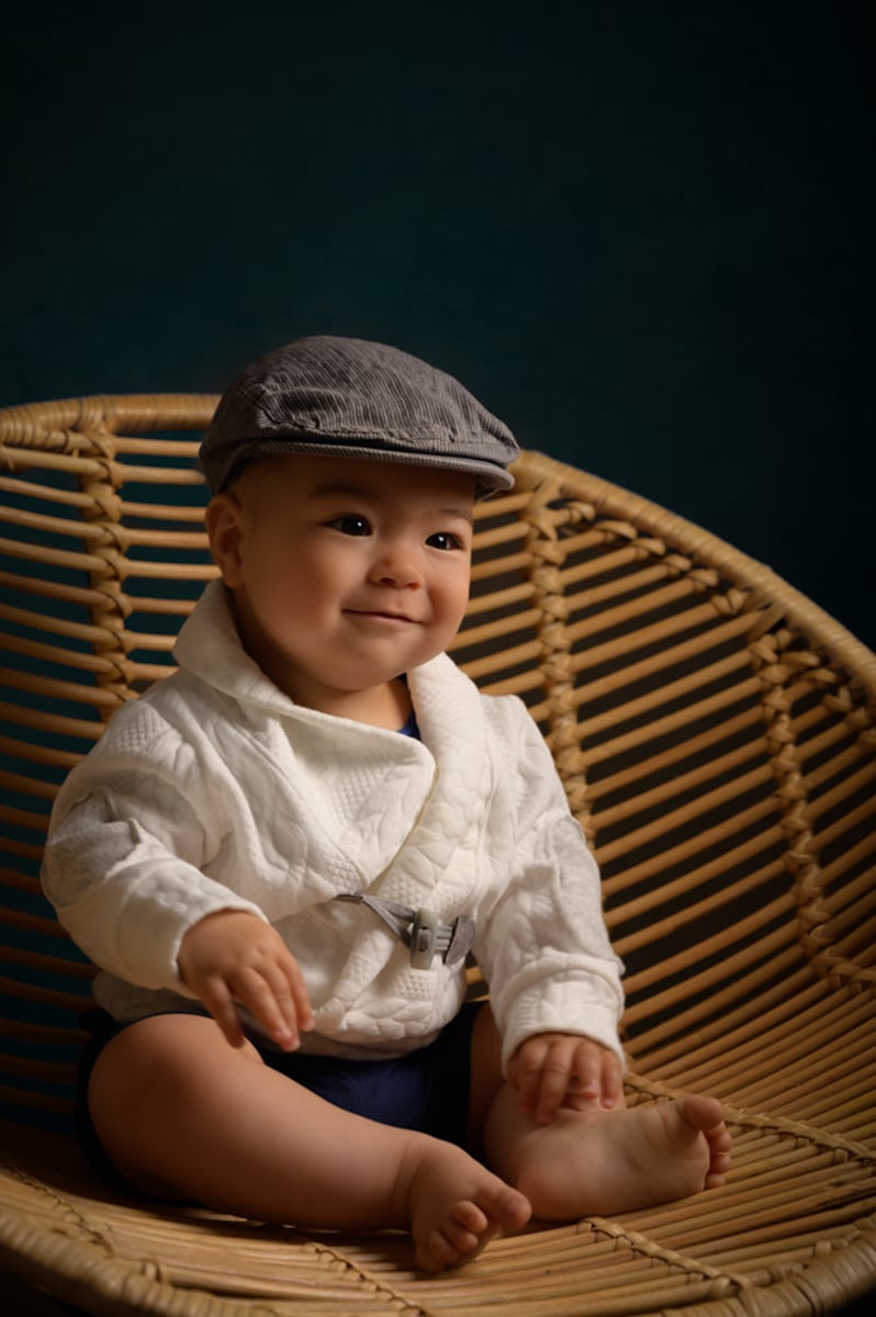 Portrait d'enfant avec une casquette